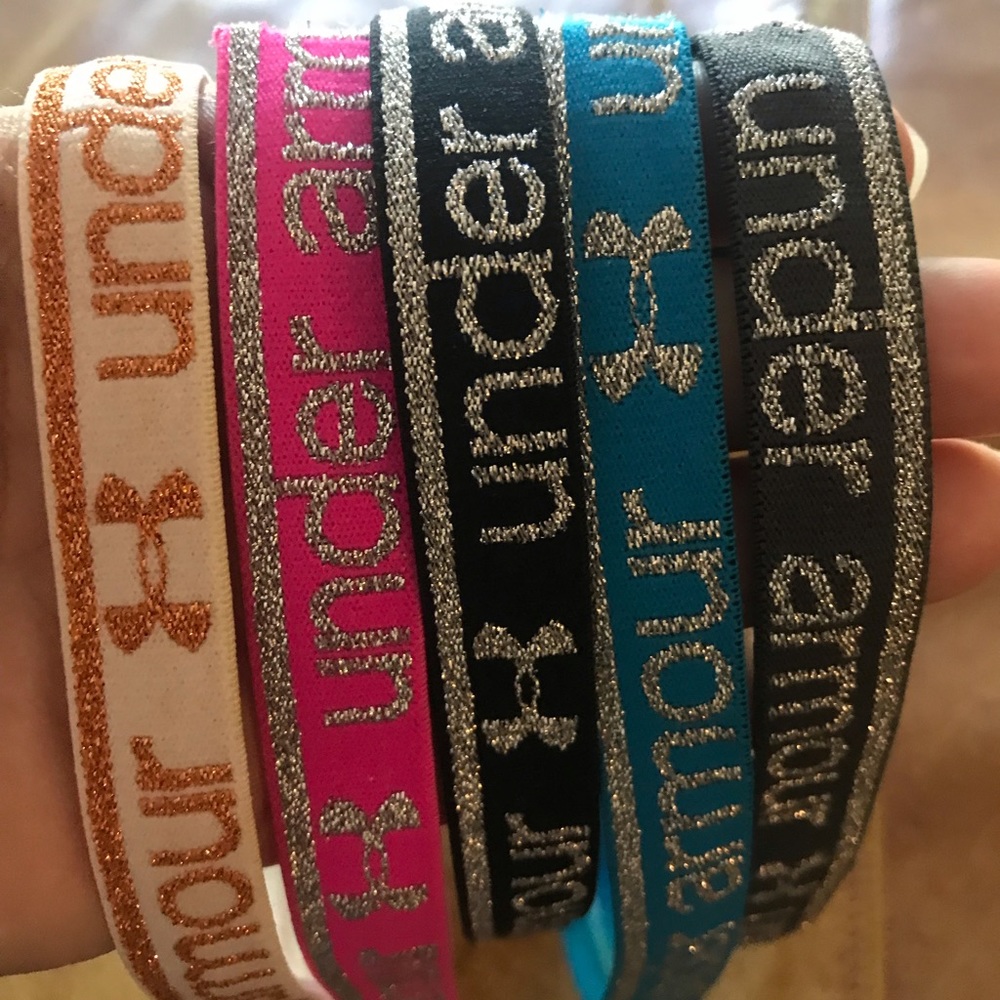 5 glitter under armour headbands